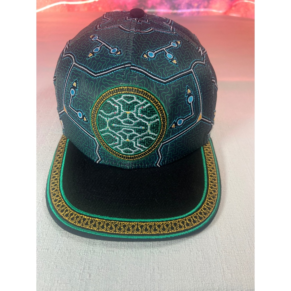 Grassroots California Limited Edition Psychedelic Fitted Hat Size 7 3/8 Green
